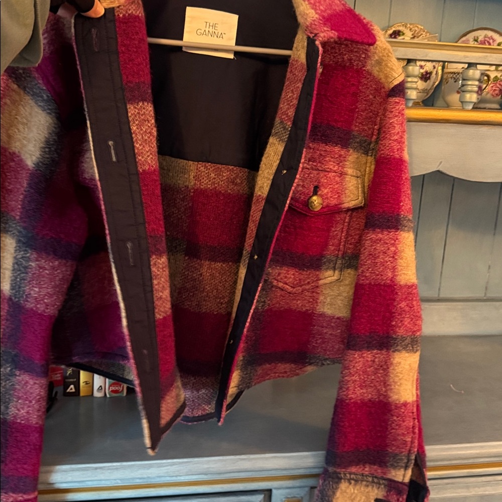 The Ganna Plaid Wilfred Free Wool-Blend Jacket - Picture 7 of 9